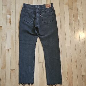 Levi's Denim Jeans with Frayed Hem
